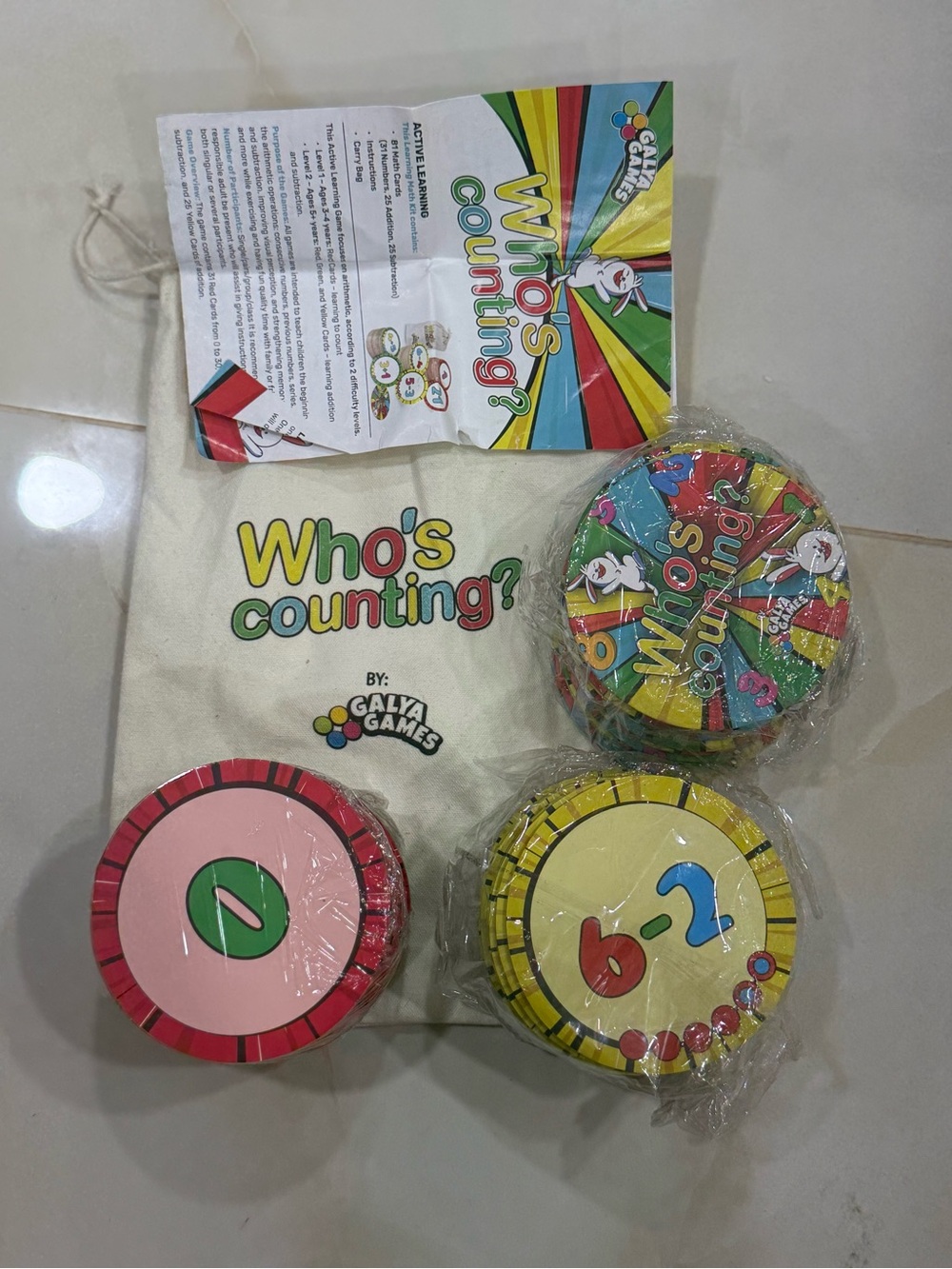 Who's Counting? Kids Counting Game – Colorful Learning Discs